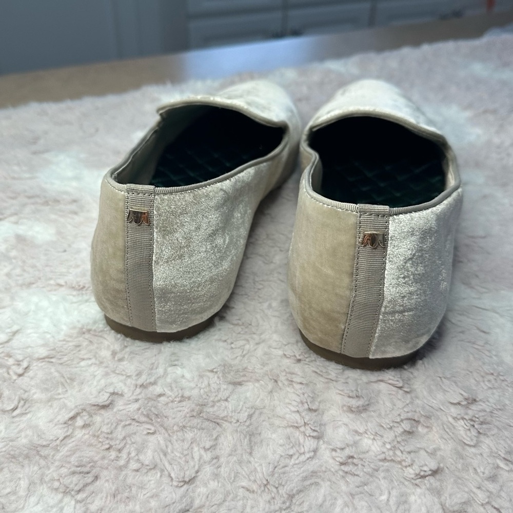Birdies Champagne Velvet Loafers - Picture 7 of 11